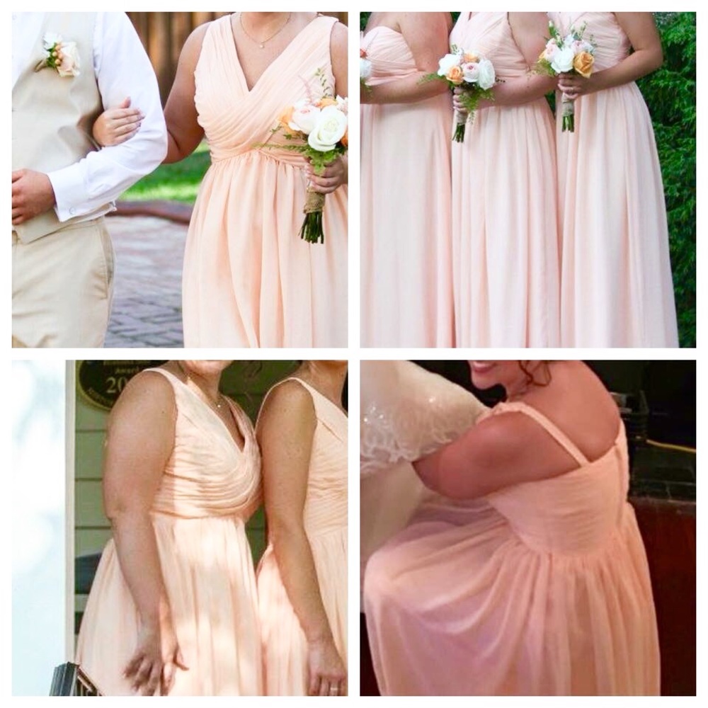 Peachy Bridesmaid dress